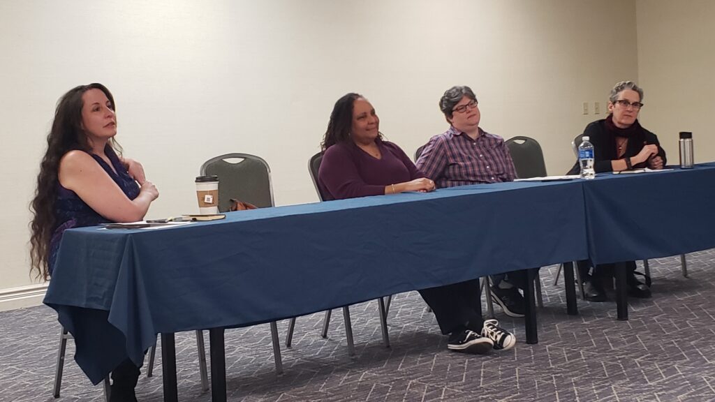 Day 1 Panel 1 The Art of the Hustle - Mary SanGiovanni, Lisa Marie Wood, Melanie R. Anderson, Jennifer McMahon